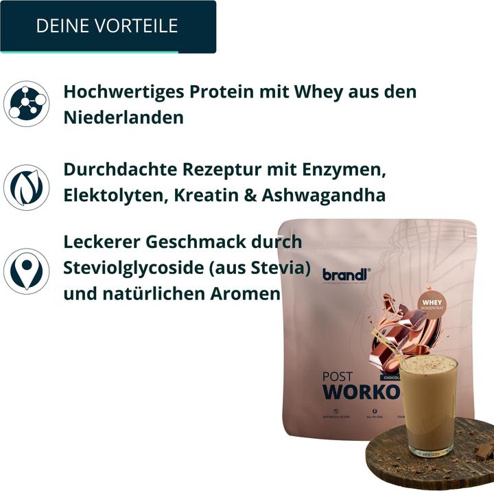 Produktbild Brandl-Nutrition Pulver Post Workout 2.0 Whey Vanille 1000 g (Vanilla, 1 Stk., 1000 g)