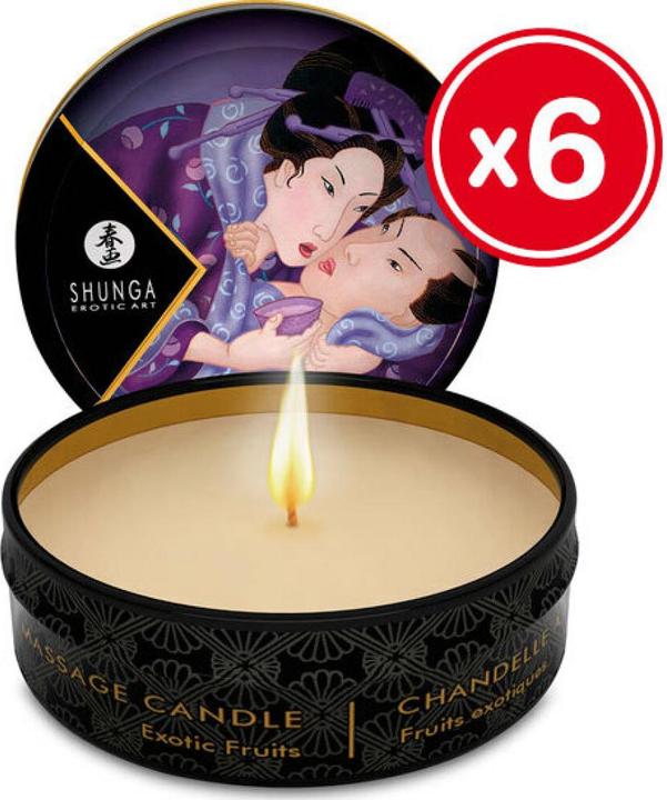 Actual product image Shunga Mini Massage Candle 6pcs (180 ml)