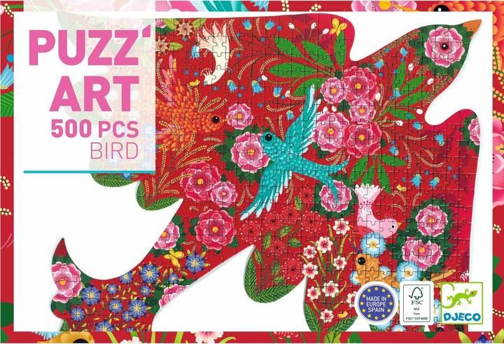 Image du produit Djeco Puzzle - Oiseau (500 pièces) (500 pièces)