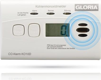 Actual product image Gloria K010D Carbon Monoxide Detector