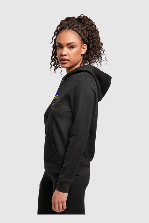 Produktbild Merchcode Ladies Peace - 2 Hand Heart Black Basic Hoody - 161643 (L)