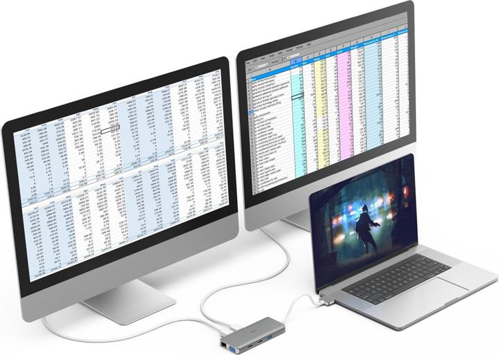 Produktbild Hama USB-C-Hub (USB-C, 12 Ports)