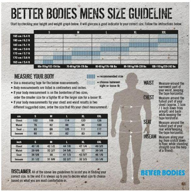 Produktbild Better Bodies Essential Tapered Tee - Black (S)