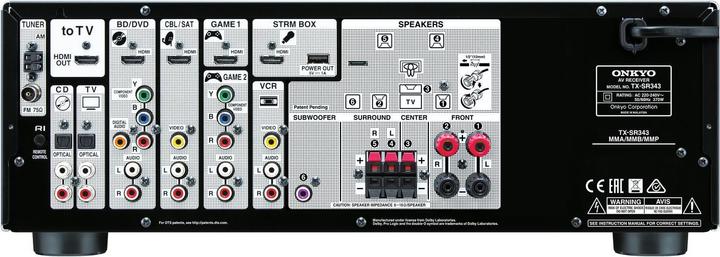 Image du produit Onkyo Tx-Sr343 (5.1 canaux, AM, FM)