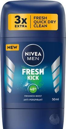 Actual product image NIVEA Men Fresh Kick Antiperspirant Stick 50ml (Stick, 50 ml)