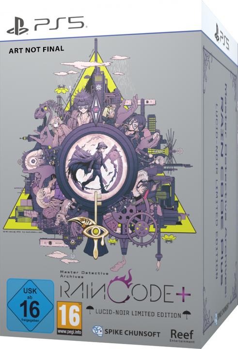 Actual product image Spike Chunsoft Master Detective Archives: RAIN CODE Plus - Lucid-Noir Limited Edition (PS5)