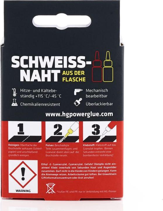 Produktbild HG Powerglue Schweissnaht aus der Flasche (20 g)