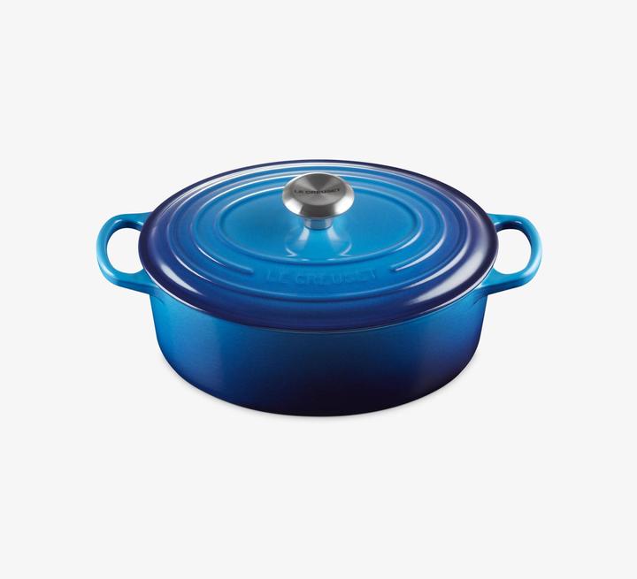 Produktbild Le Creuset Bräter Oval Sig 33 cm Azure (33 cm, Bräter + Schmortopf, Gusseisen)