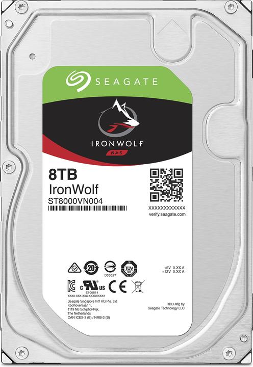 Actual product image Seagate IronWolf (8 TB, 3.5", CMR)
