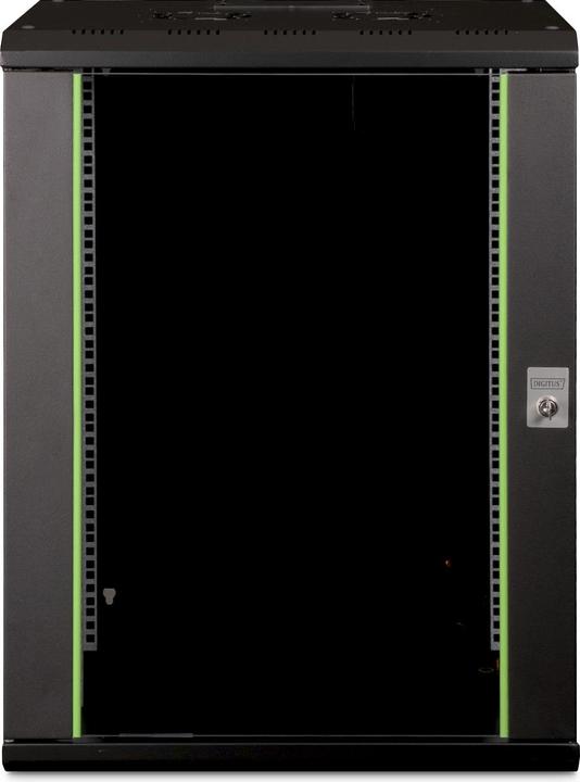 Image du produit Digitus Coffret mural 48,3cm 19 pouces 16U SoHoline RAL9002 noir sans étagère (16 HE, Rack 19 pouces)