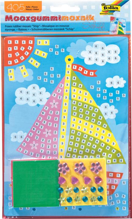 Image du produit Folia Mosaïque en caoutchouc mousse "Bateau", 405 pièces