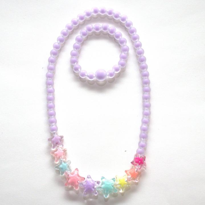 Actual product image Yuko.B Necklace and bracelet (ABS, Acrylic)