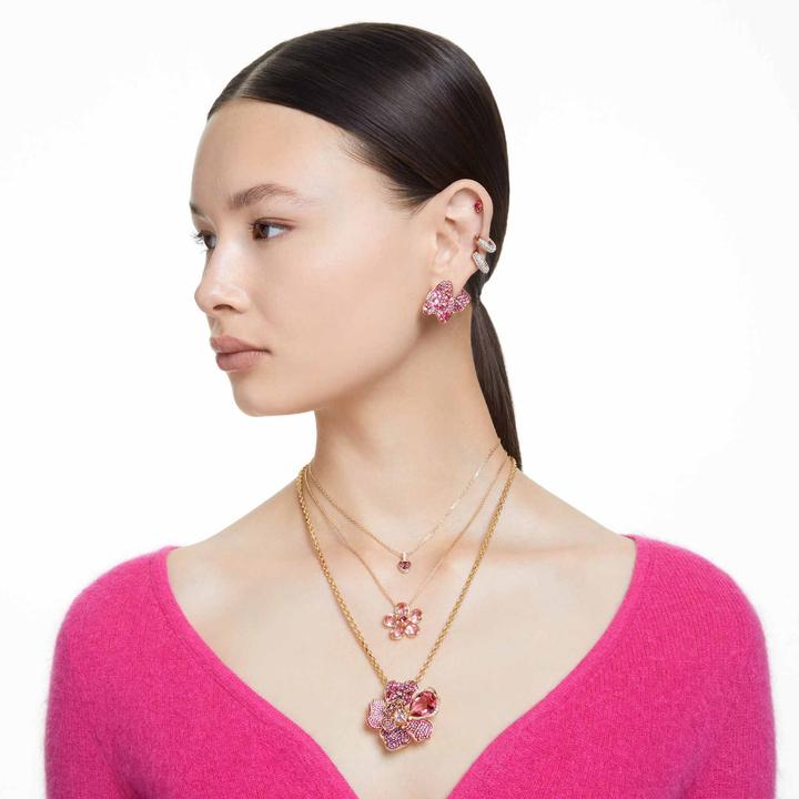 Produktbild Swarovski Stilla Halskette Herz Rot Gold (Swarovski Metall, 38 - 43 cm)