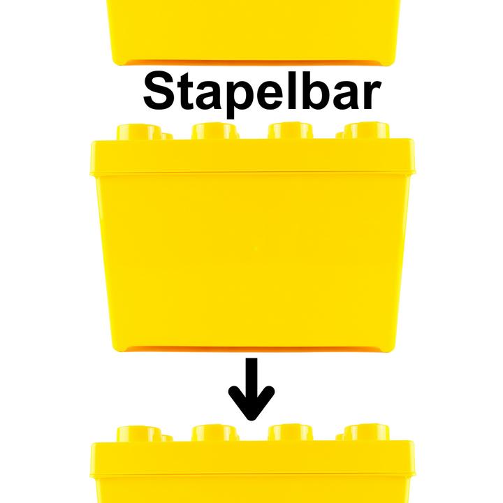 Actual product image LEGO Aufbewahrungsbox Gross mit Deckel Stapelbar NEU! Teile 2x