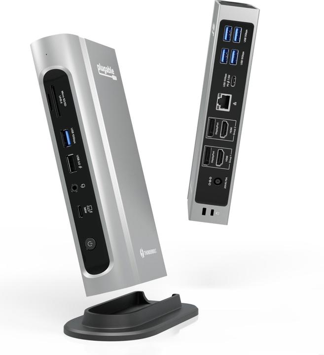 Plugable 100W TBT4 Quad Docking Station (Thunderbolt, 16 Ports)