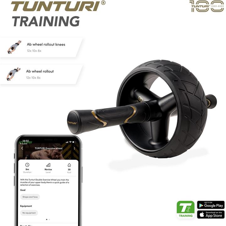 Produktbild Tunturi Centuri Massive Pro Exercise Wheel Ab Roller