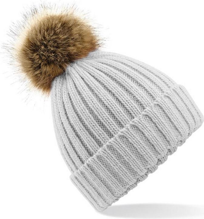 Immagine prodotto Beechfield Cappello a Cuffia Pom Pom Maglia Grossa