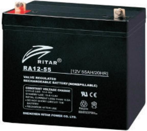 Produktbild Ritar AGM-Batterie RA12-55D (12 V, 55 Ah)