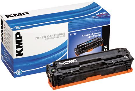 Actual product image KMP C-T19 toner compatible with Canon 718 BK (FC)