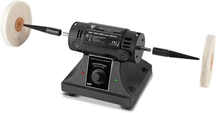 Produktbild Stahlwerk Werkbank Poliermaschine PM-480 ST mit 480 Watt und 7200 U/min (Exzenterpolierer, 480 W)