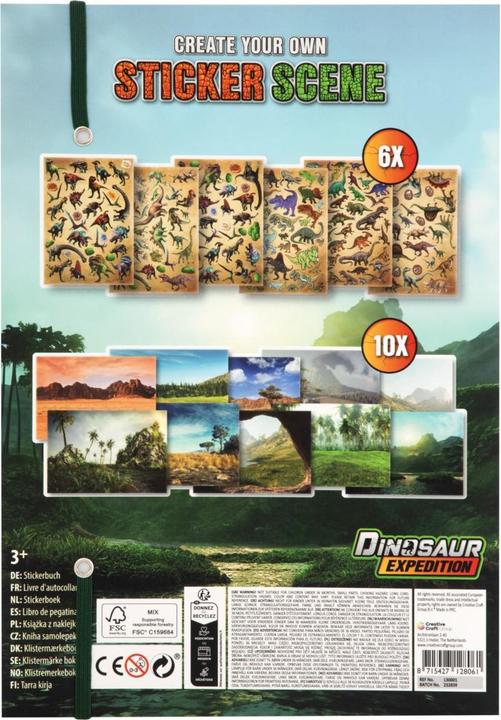 Actual product image Grafix Dino sticker book