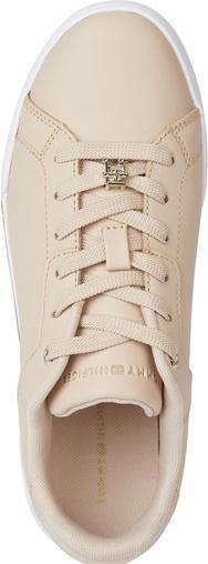 Actual product image Tommy Hilfiger Court Sneaker Golden Women's Shoes (39)