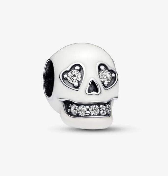 Image du produit Pandora Glow in the dark Tête de mort étincelante Charm (Argent sterling 925)