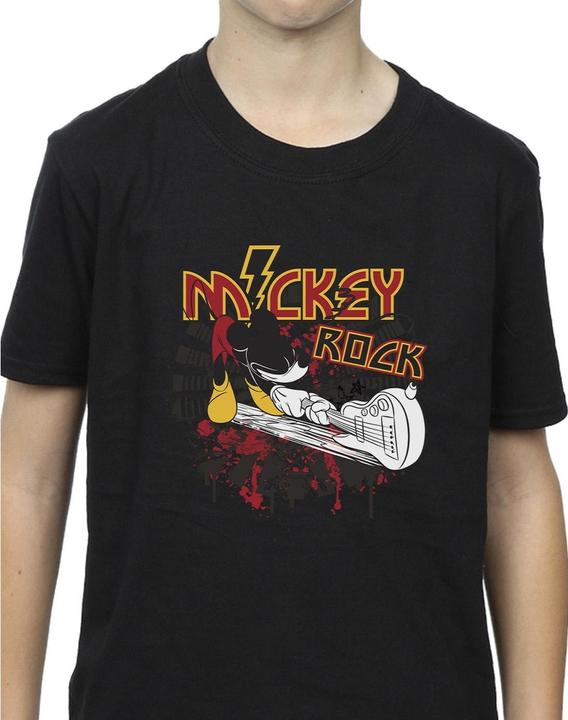 Actual product image Disney Boys Mickey Mouse Smash Guitar Rock T-Shirt (152, 158)