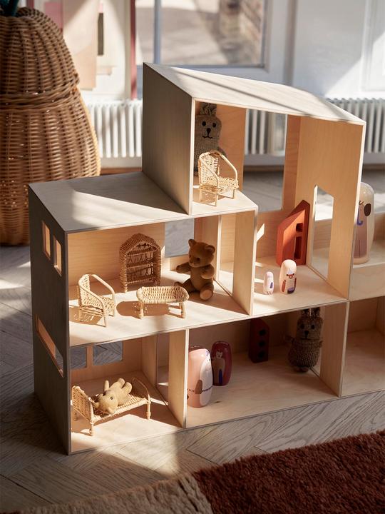 Actual product image Ferm Living Rattan Dollhouse Furniture