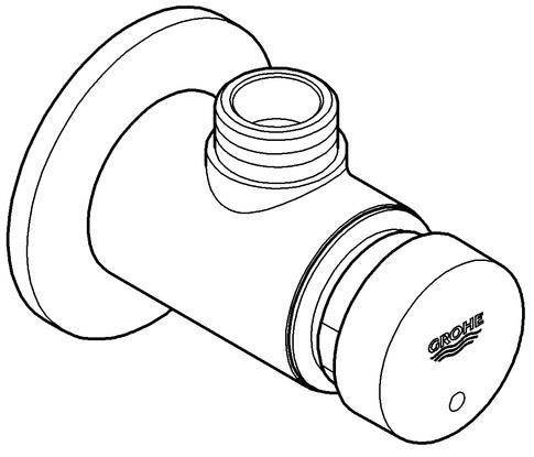 Image du produit Grohe Vanne de douche à fermeture automatique EUROECO CT 1/2 pouce chrome