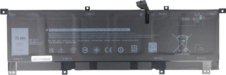 Immagine prodotto AccuCell Batteria adatta per Dell XPS 15 9575, 8N0T7, Li-Polymer, 11,4V, 6254mAh, 75,0Wh (6 Celle, 6254 mAh)