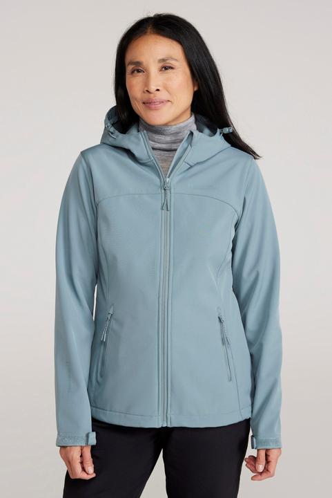 Actual product image Mountain Warehouse Womens/Ladies Exodus Water Resistant Soft Shell Jacket (44 D)
