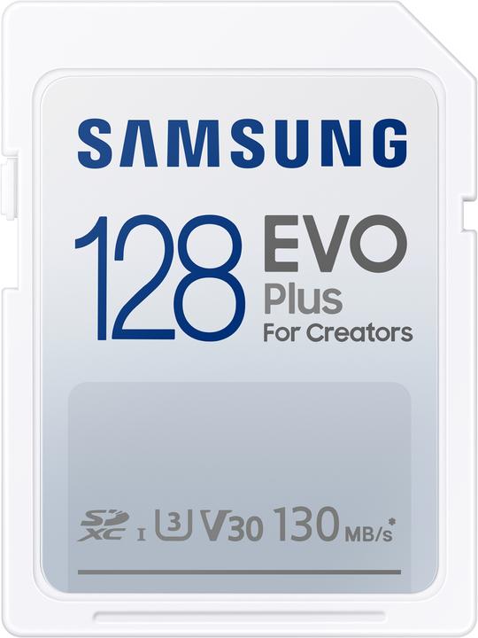 Image du produit Samsung EVO Plus (128 Go, SDXC, U3, UHS-I)