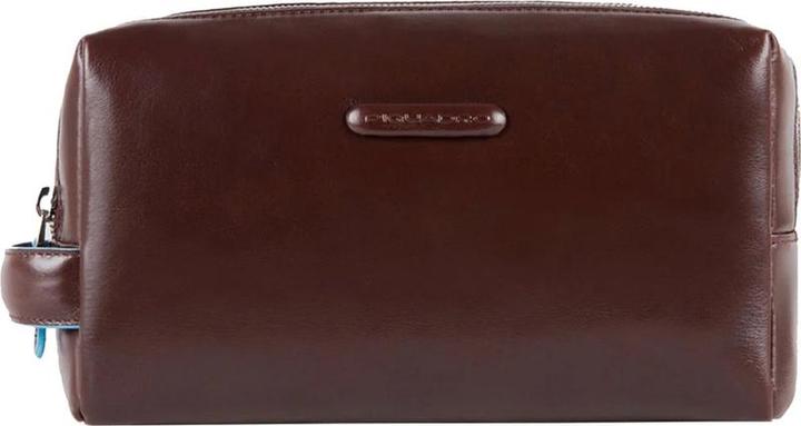 Produktbild Piquadro Toilettenbeutel - Leder - Blaues Quadrat - braun