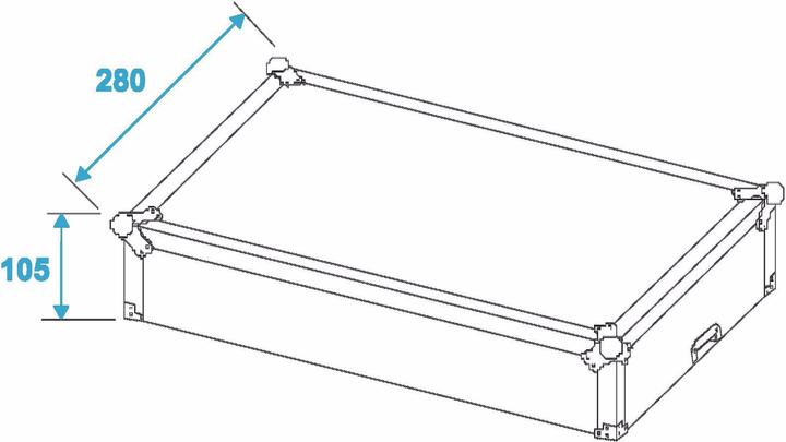 Actual product image Roadinger Mixer Case Case (L x W x H) 300 x 560 x 260 mm (Accessories)