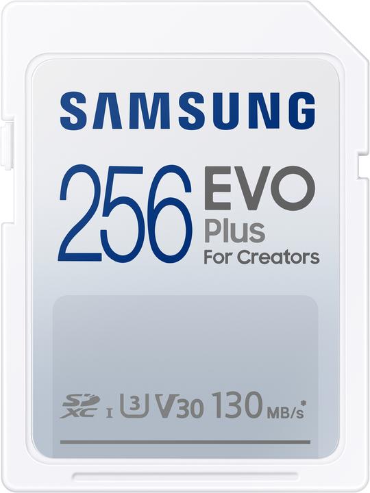 Samsung Evo Plus (256 Go, SDXC, U3, UHS-I)