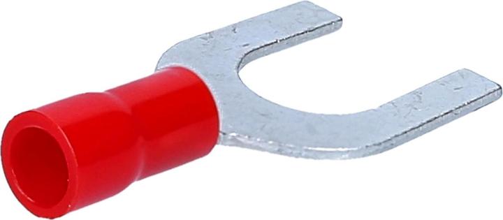Immagine prodotto Kalitec 100 GKSRU6 capicorda a forcella 0,5-1,5mm² I rosso parzialmente isolato I collare in PVC U6