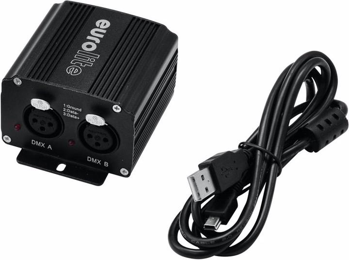 Produktbild Eurolite USB-Interface 2x512 DMX/Artnet inkl. 64x DMX512 Steuersoftware