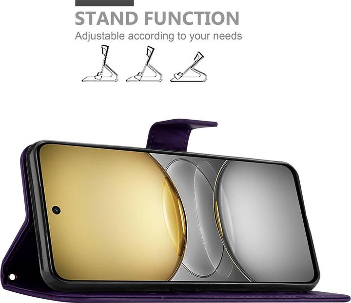 Actual product image Cadorabo Case for Realme C75 Flower Book (Siemens CC75)