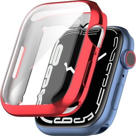 Actual product image Cover-Discount Apple Watch 41mm - Rubber Protection Case red