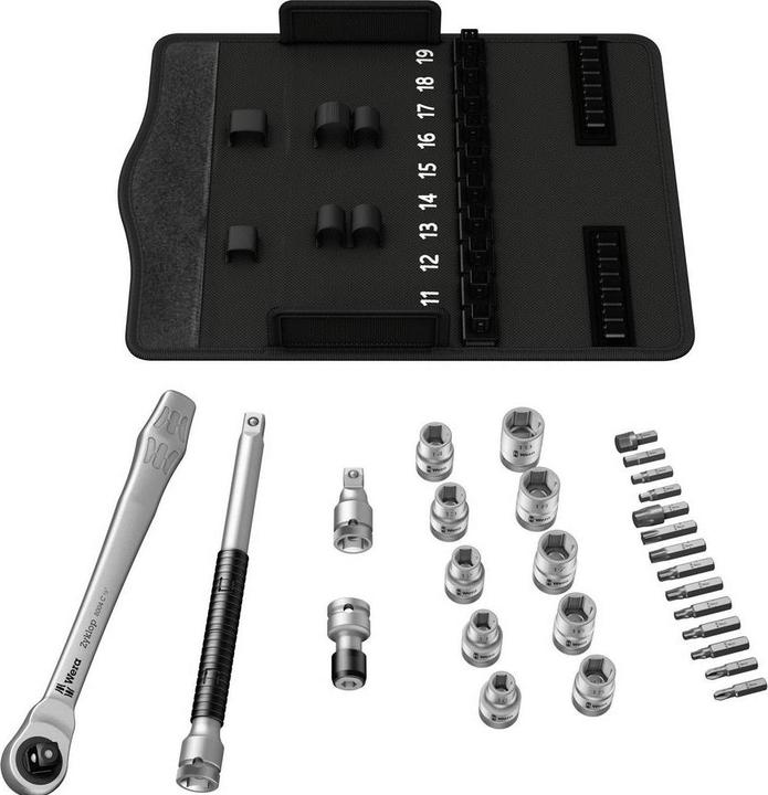 Produktbild Wera 8100 SC 8 Zyklop Metal-Knarrensatz (11 mm, 17 mm, 19 mm, 12 mm, 15 mm, 14 mm, 16 mm, 13 mm, 18 mm, 10  mm)