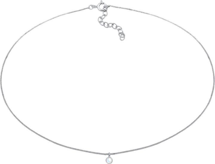 Actual product image Elli Choker, gemstone necklace (Moonstone, 925 sterling silver, 36 cm)
