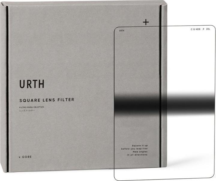 Actual product image Urth 100 x 150mm Centre Graduated ND8 (3 Stop) Filter (Plus+) (Graduated neutral density filter)