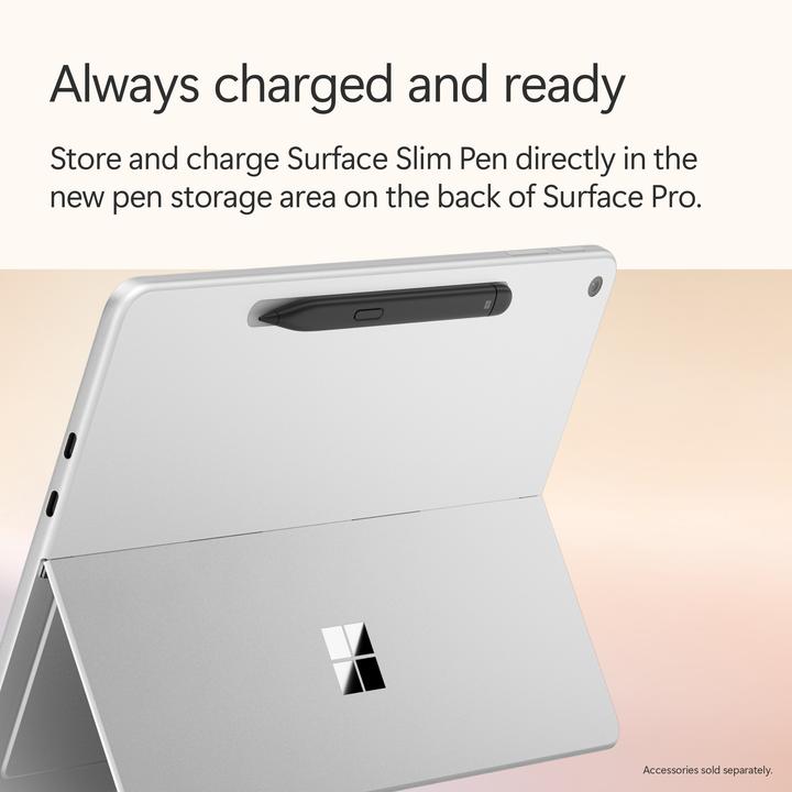 Produktbild Microsoft Surface Pro – Copilot+ PC - 12" (Netzteil separat erhältlich) (12", Snapdragon X Plus X1P-42-100, 16 GB, 512 GB, Ohne Tastaturlayout)