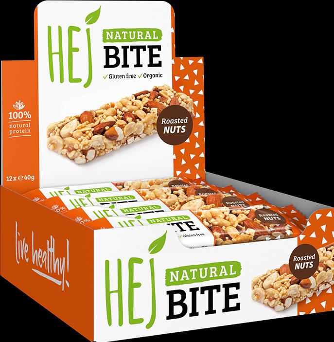 Image du produit HEJ Nutrition Natural Bite (12 x 40g) (Noix grillées, 1 pcs, 480 g)