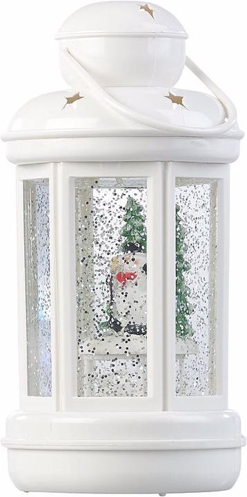 Immagine prodotto Infactory Lanterna LED con turbinio di neve e pupazzo di neve decorativo (1 x)