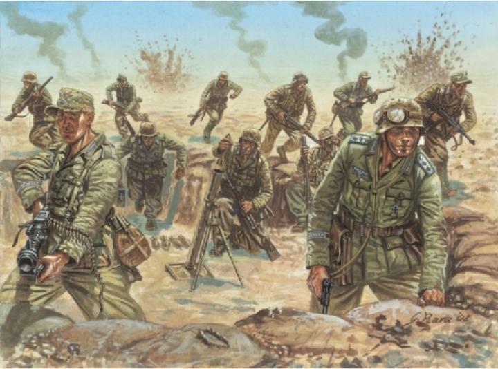 Italeri Afrika Korps tedesco della seconda guerra mondiale