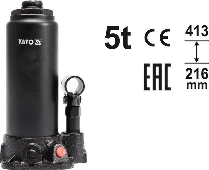 Actual product image Yato Professional hydraulic ram jack YT-17002 up to 5 tons
