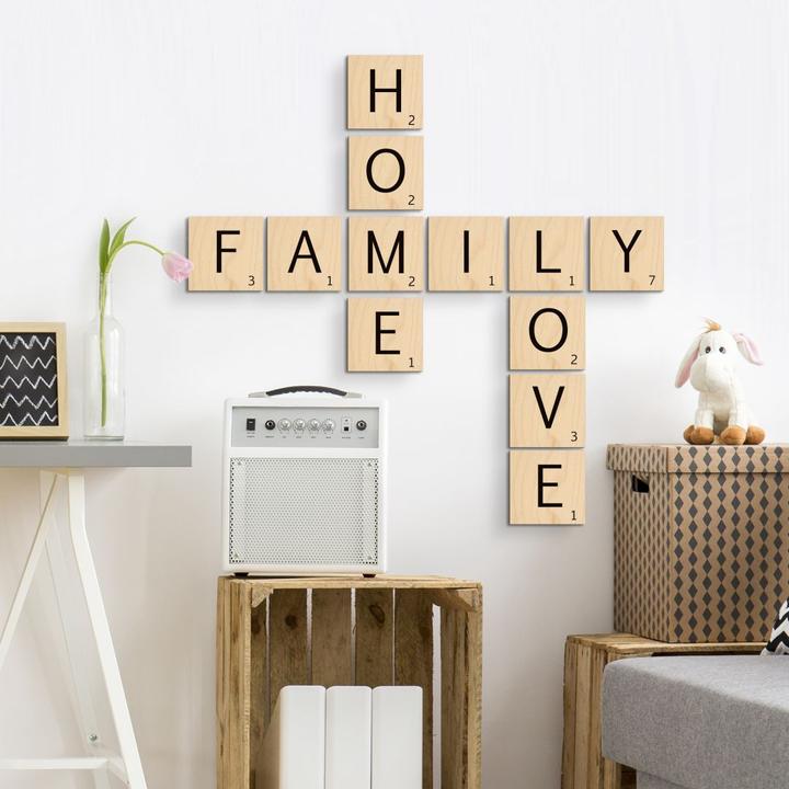 Actual product image Trenddeko Letter bricks Home (10 x 10 cm)