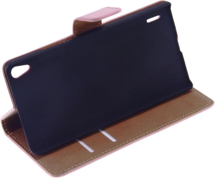 Actual product image OEM Slim Leather Book Case for Huawei P7 - pink 4250710554003 (Huawei Ascend P7)
